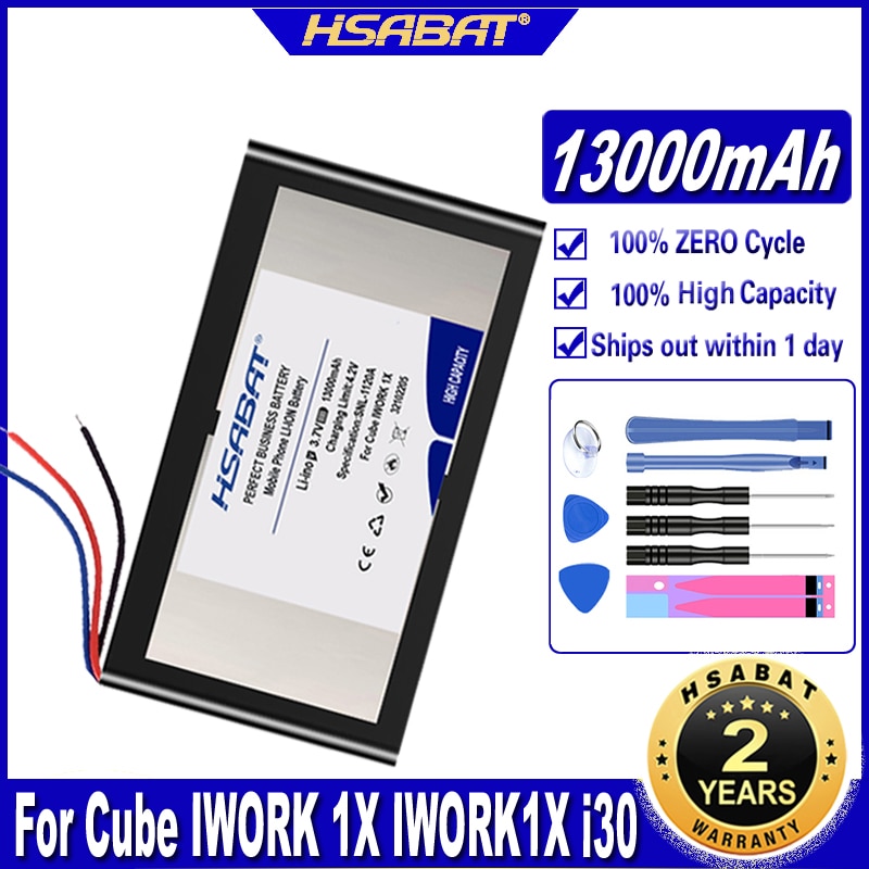 HSABAT-batería IWORK 1X IWORK1X i30 de 13000mAh para tableta, pila para Cube IWORK 1X IWORK1X i30