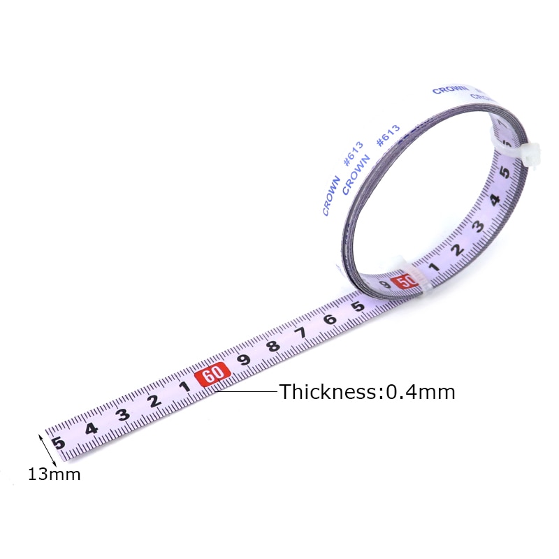 Self-Adhesive Tape Measure Metric 0.9M-10M Miter Track Measuring Tape Steel Ruler For T-track Router Saw Table Woodworking Tools