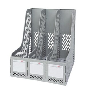 DELI 9845 file holder box file block Supplies stationery 4 file holder a4 hanaper box data rack desktop storage shelves