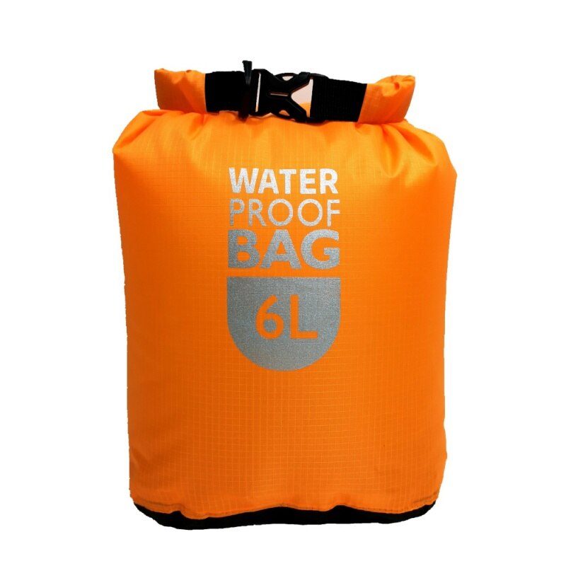 1pc worek wodoszczelny Dry Bag pakiet pływanie spływ kajakowy torby Trekking pływający żeglarstwo kajakarstwo żeglarstwo odporność na wodę suche worki: Orange 6L