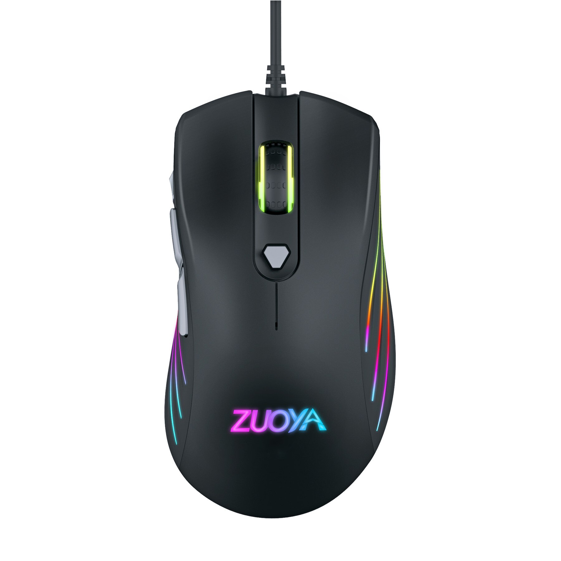 ZUOYA RGB Gaming Mouse 7200DPI 7 Programmable Buttons RGB Backlight Optics Wired Mice with Fire Key For FPS Gamer: Default Title
