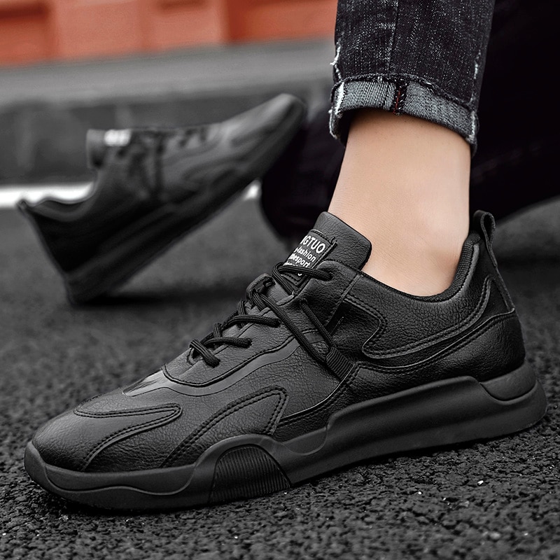 Zapatillas deportivas de suela baja para hombre, zapatos informales a la para exteriores, impermeables, cómodos, transpirables, planos para adultos