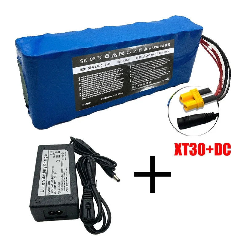 18650 36 V/42 V 10s2p 10500 mAh Elektroroller Power Lithiumbatterie Elektro-Skateboard BMS Roller Balance Auto