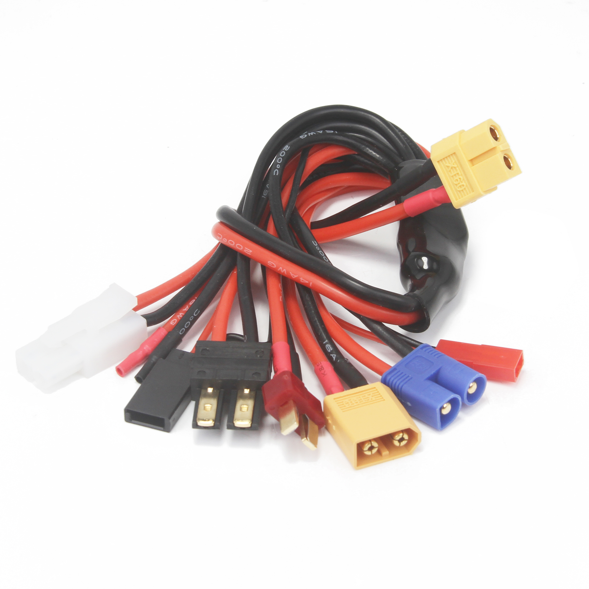 8 in 1 Battery Charger Converter Cable Multi Lipo Adapter Line Futaba 4mm Banana XT60 Plug for RC Car IMAX B6 B6AC Charger Cable