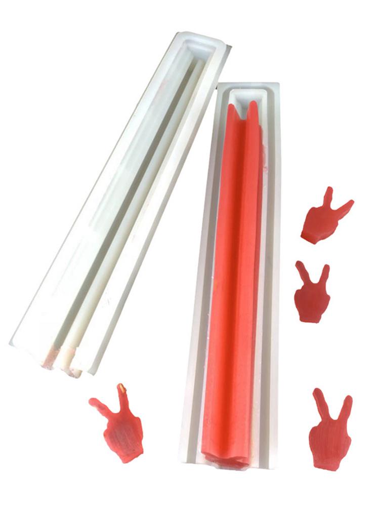 Siliconen zeepmal in de vorm van een gebaar, wasbare herbruikbare mousse cake tube mal voor het maken van taarten, doe-het-zelf knutselwerkjes