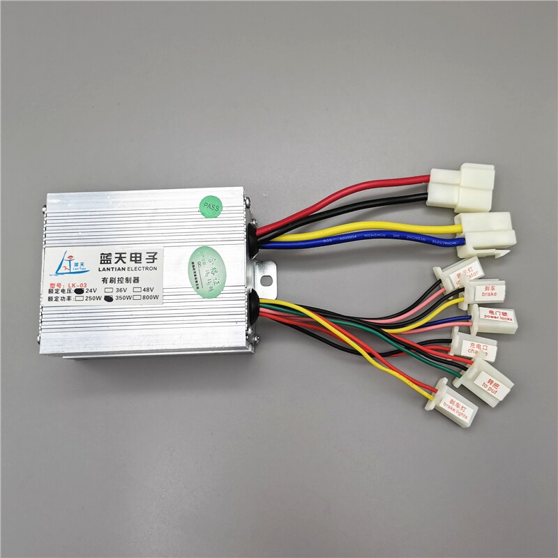Brushed DC motor controller for electric bicycle scooter motor 24V36V48V350W electric tricycle accessories LK-03