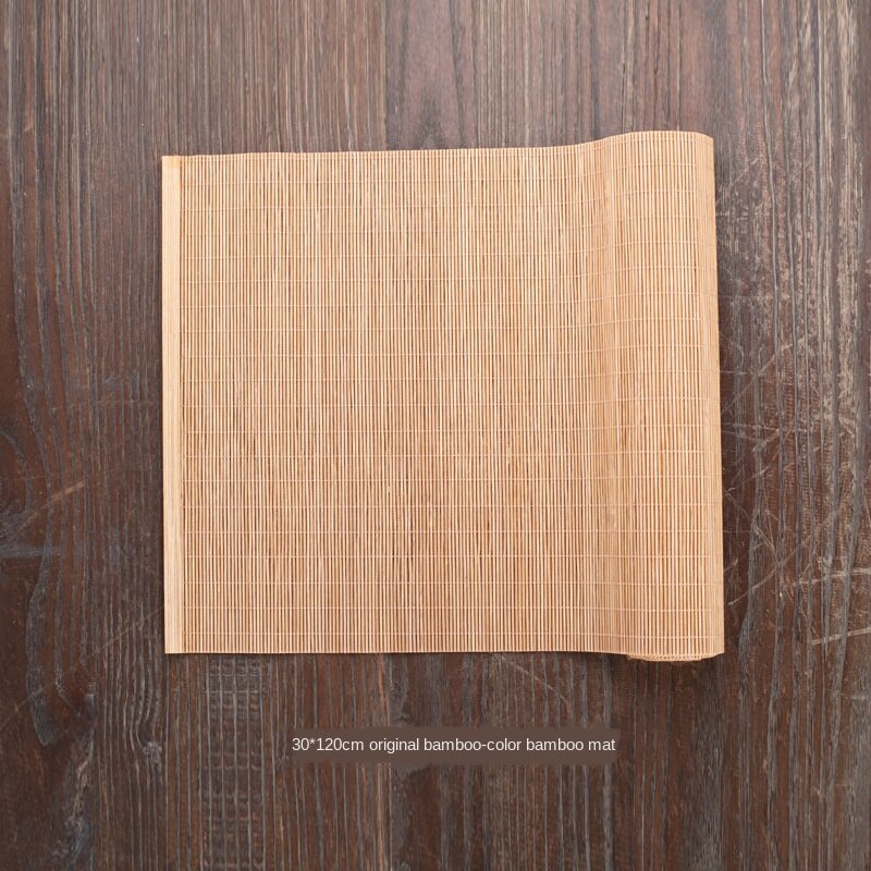 Naturlig bambus bordløber placemat te måtter bord placemat pad loft indretning hjem cafe restaurant dekoration  wj826: A 30 x 120cm