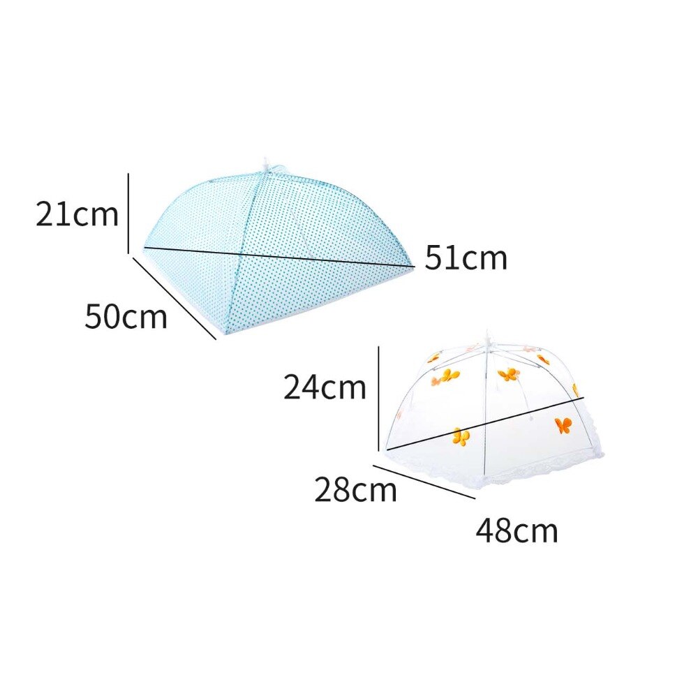 OTHERHOUSE Folding Food Cover Table Net Umbrella Mesh Screen Food Protector Kitchen Food Dish Cover Table Mesh Kichen Tool