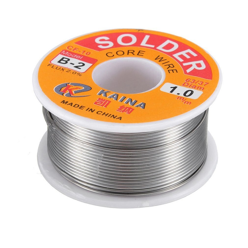 Línea de plomo de estaño 63/37 1mm colofonia de soldar fundente carrete de alambre de soldadura de hierro 100g carrete de alambre para soldadura de flujo de