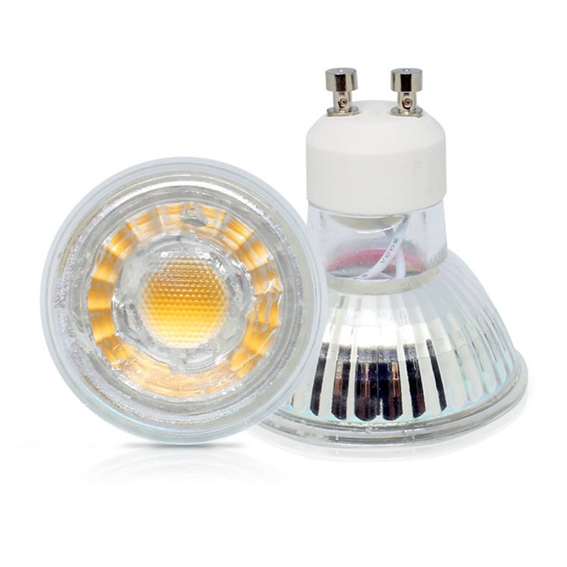 6 kpl/erä 3w 12 lediä kohdevalo  gu10 220v cob led kohdevalo  mr16 12v led-lamppu lämmin/kylmä valkoinen led-lamppu kohdevalo lasikuori