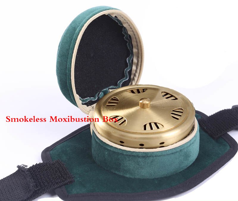 Groene Rookloze Moxibustion Doos Chinese Moxa Stok Brander Acupunctuur Meridiaan Verwarming Instrument Gebruikt Om Verlichten Gewrichtspijn