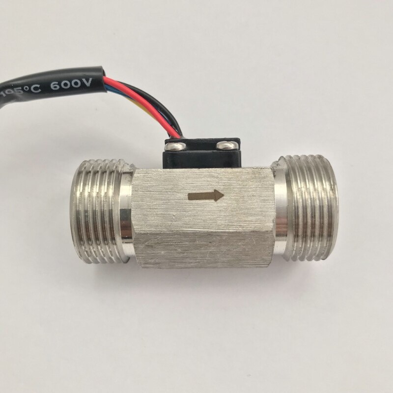 USS-HS43TBT Hall Effect Water Flow Sensor 2-45L/M G3/4" Stainless Steel Turbine Flowmeter for water purifier, water dispenser