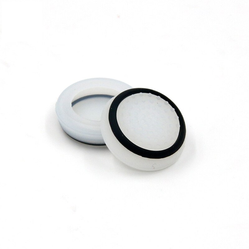 Silikonhetten til  ps4 pro  ps5 kontroller tilbehør tommel pinne grep deksel til xbox en 360 bytte om pro joystick 4 stk.: Hvit svart / 2 stk