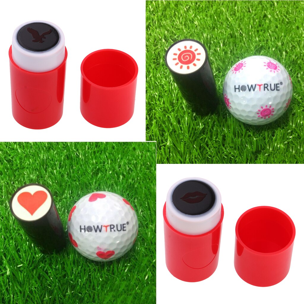 4x Colorfast Quick-dry Golf Ball Stamp Stamper Marker Eagle Sun Heart Eagle