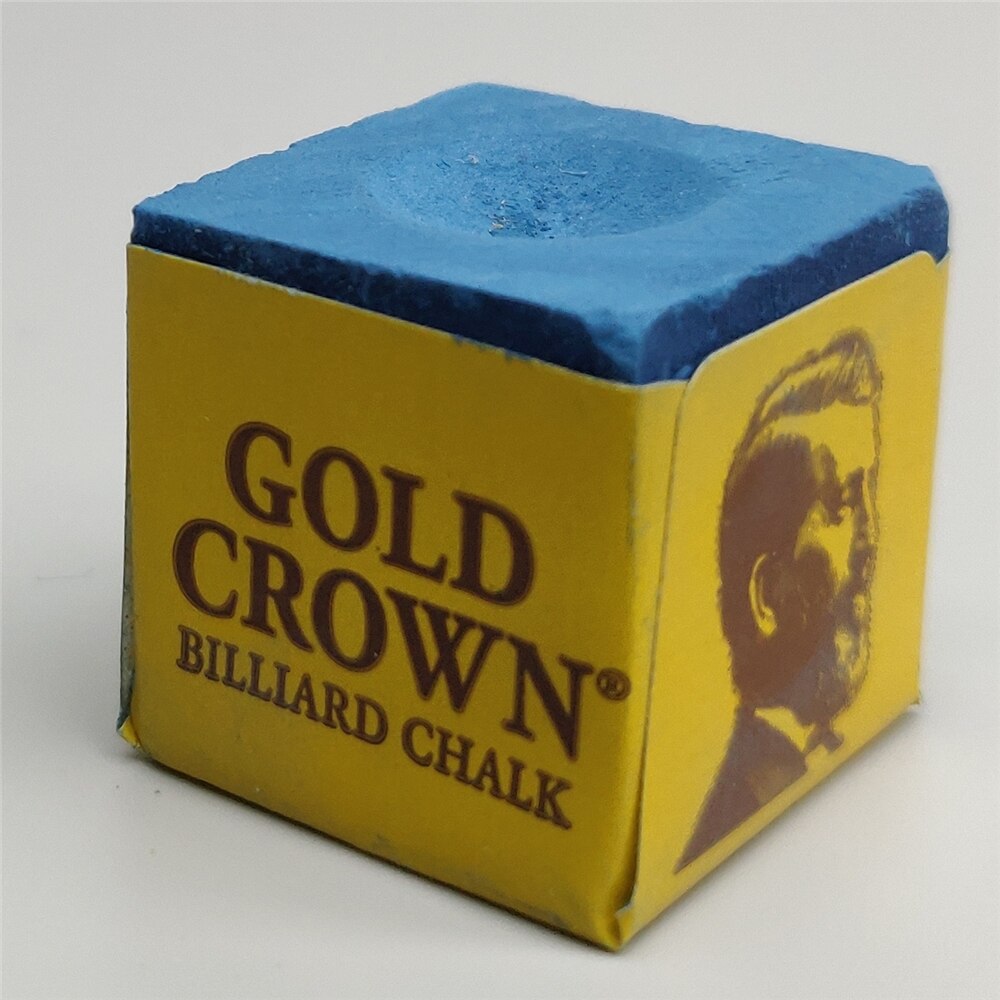 Biliardo Gesso Piscina Gesso 2 pz Brunswick oro Corona Professionale Carambola piscina biliardo Blu Verde Gessi Biliardo Accessori: blu Chalks 2 pezzi