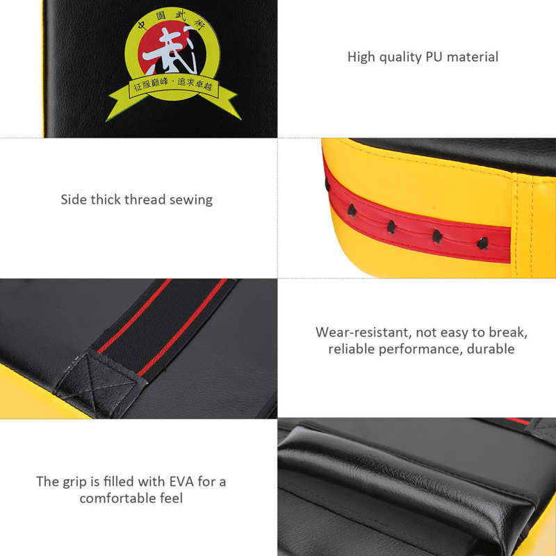 boxing Karate Taekwondo Accessories Punching Bag Thicken Kick Boxing Pad Foot Training Target PU Fitness Equipment