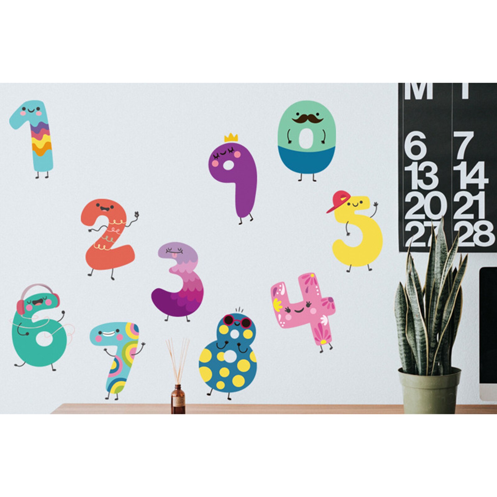 Numbers Wall Sticker Numbers and Letters Wall Sticker for Children's Room Kindergarten