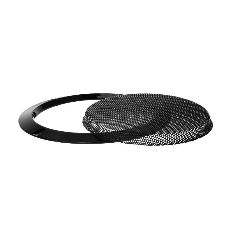 Cubierta protectora de Metal para altavoces, rejilla de acero laminado en frío, decorativa, círculo, accesorios para altavoces DIY, 2 uds.