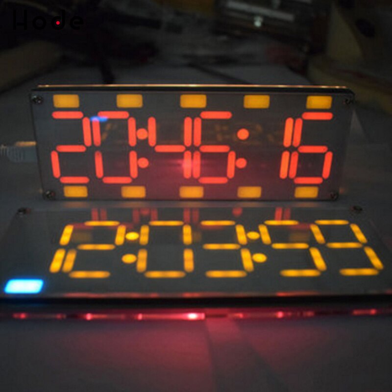 6-Digit LED Large Screen Digital Tube Clock Kit Touch Control time display
