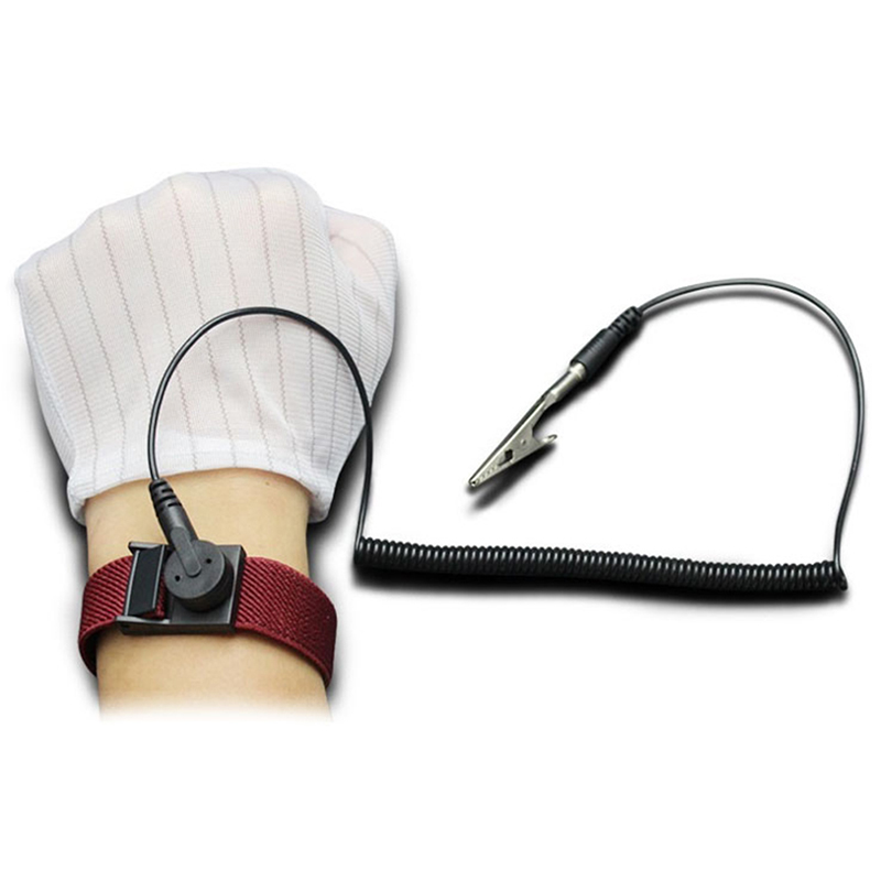Antistatiskt armband elektrostatisk sladdlös trådlös justerbar esd urladdningskabel armband band hand med reservarmband