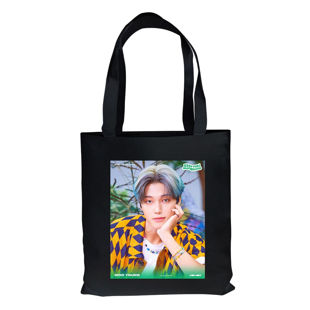 ATEEZ-bolsas de lona para ATINY Hongjoong Seonghwa Yunho Yeosang Mingi Wooyoung Jongho, bolso de compras ecológico ligero: 04