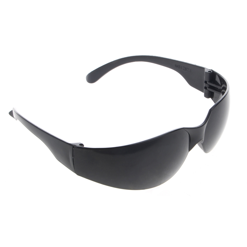 Beskyttelsesbriller øjenbeskyttelse briller briller tandlaboratorium arbejdssikkerhedsbriller pc linse cykelbriller: Sort