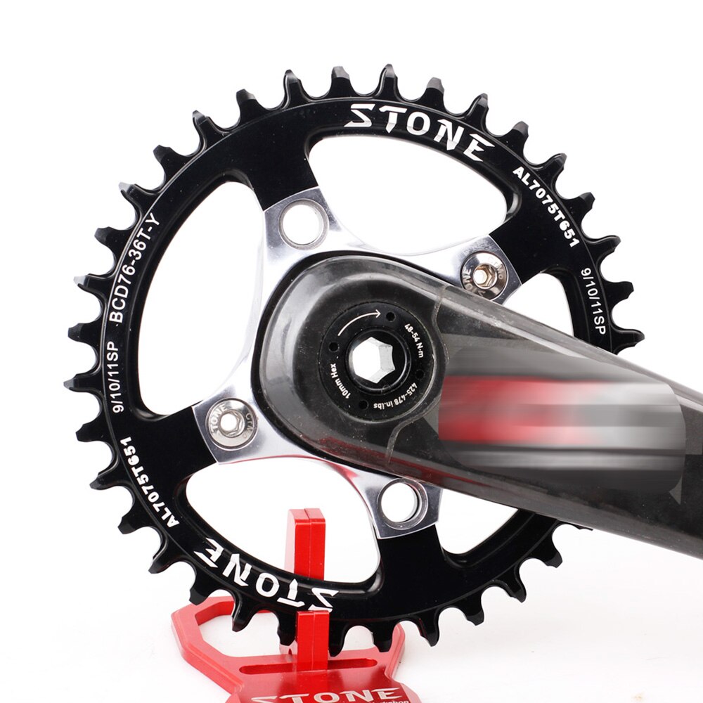 Plato de bicicleta de piedra 76 BCD 76mm, círculo para MTB, reemplazo de anillo de cadena, Dientes anchos angosto, escalada, anillo de rueda dentada
