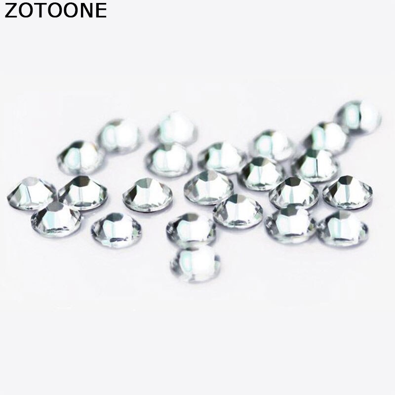 Zotoone heldere kristal strass strijkapplicatie met hotfix strass steentjes voor kledingdecoratie, platte achterkant strass steentjes cyrkonie e