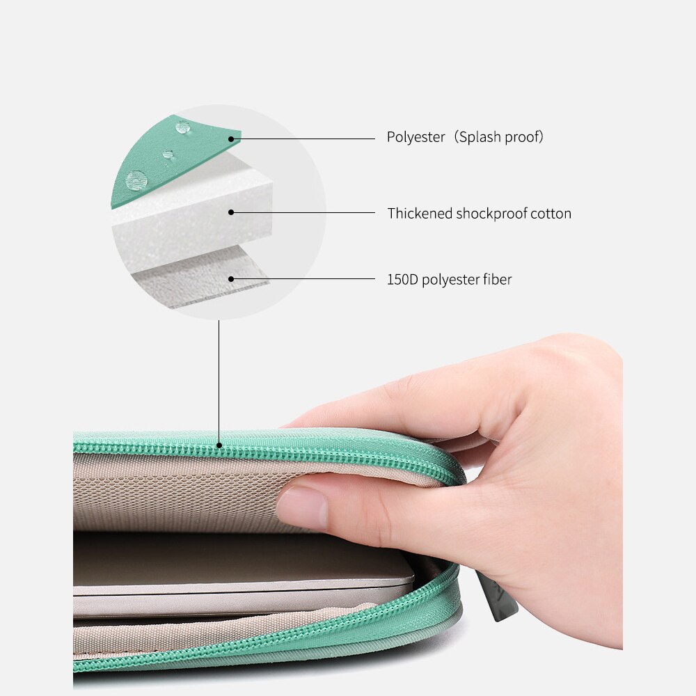 Portable Travel Briefcase Women Men's Document Bags Business Pouch Waterproof Worker office Notebooks Pens Organizer Case