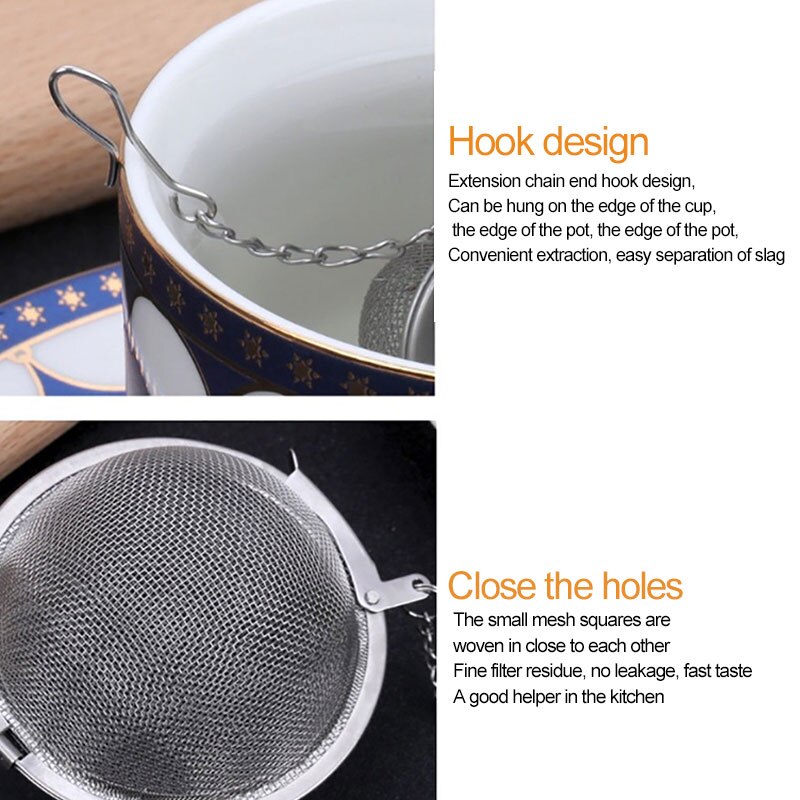 Stainless Steel Tea Ball Infusers Teakettles Ball Infuser Strainer Egg Shaped Tea Locking Spice Ball Infuser Mesh Filter