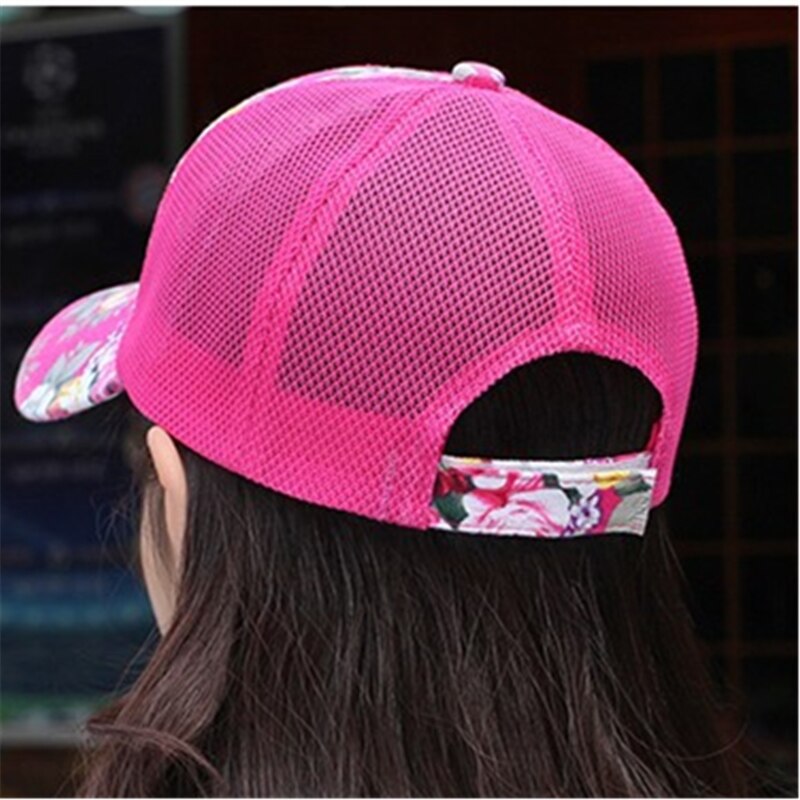 Pferdeschwanz Baseball Kappe Frauen Einstellbar chaotisch Brötchen Kappen Schwarz Rosa Hütte Mädchen lässig Baumwolle Snapback Sommer Gittergewebe Hüte