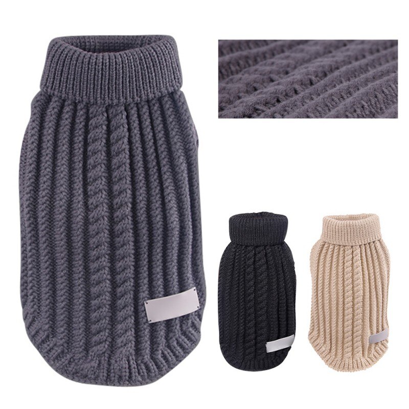 Hoge Kraag Wollen Truien Trui Hond Kleding Jas Stro-Touw Hond Trui Knit Kleding Huisdier Winter Wollen Trui