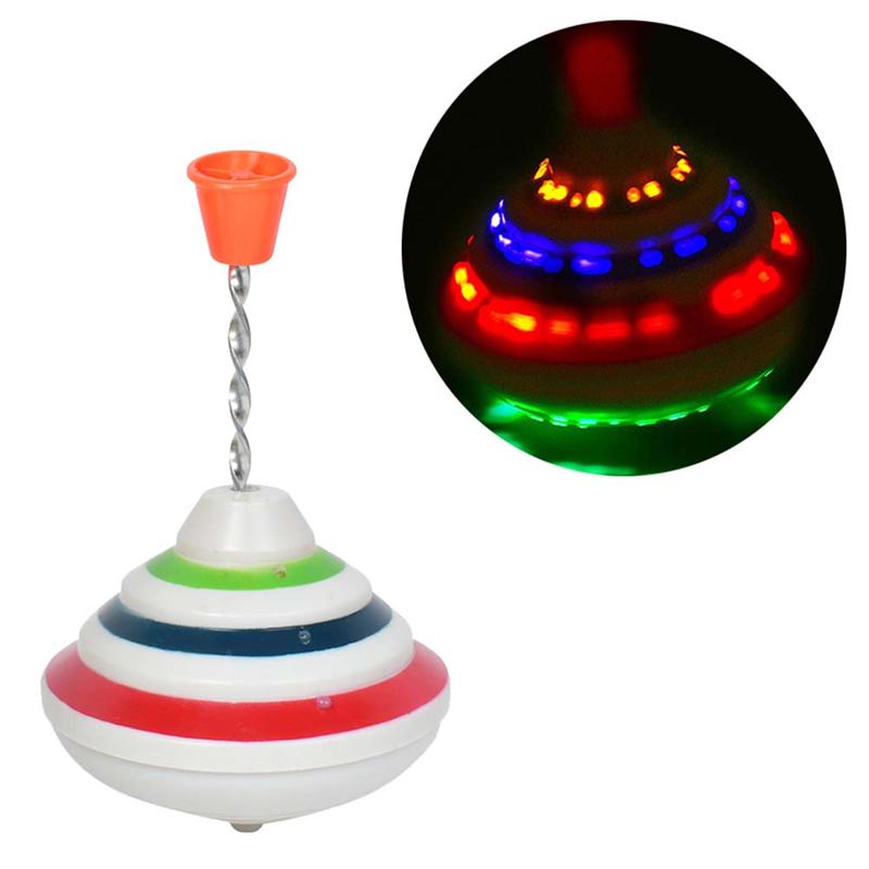 Flashing Spinning Top Toy Gyro With Music Flash Gyroscope Top LED Gyro Gyrator Toys For Children Kids Playing