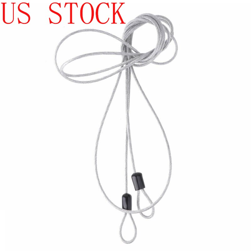 Cuerda colgante para cortina, tendedero de acero inoxidable para balcón, colgador de ropa interior y exterior, secador de ropa, 2 uds.