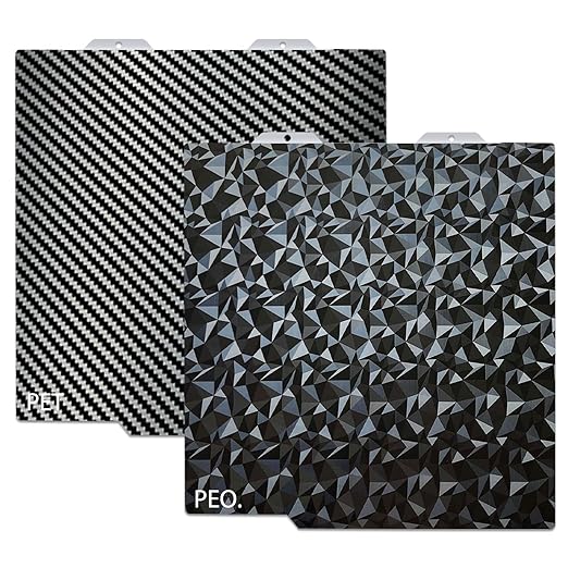 BambuLab A1 Mini placa de construcción textura suave H1H PEY PEO PET PEI cama resorte hoja de Pei de acero 184x184 para impresora 3D Bambulabs: Negro