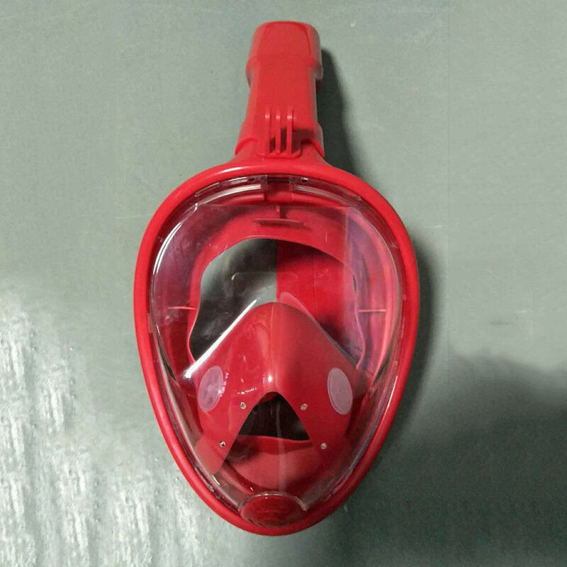 Maschera per immersioni subacquee copertura integrale per il viso Snorkeling subacqueo maschere da nuoto antiappannamento per pesca subacquea uomo/60: Red L XL