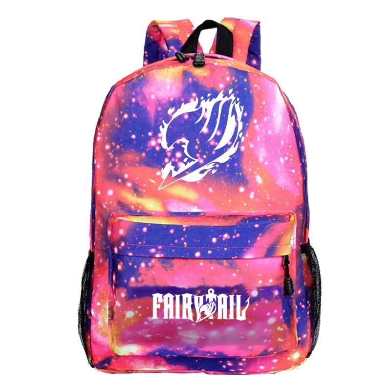 Fairy Tail Backpack Men Women Boys Girls School Mochila Beautiful Back to College Rucksack