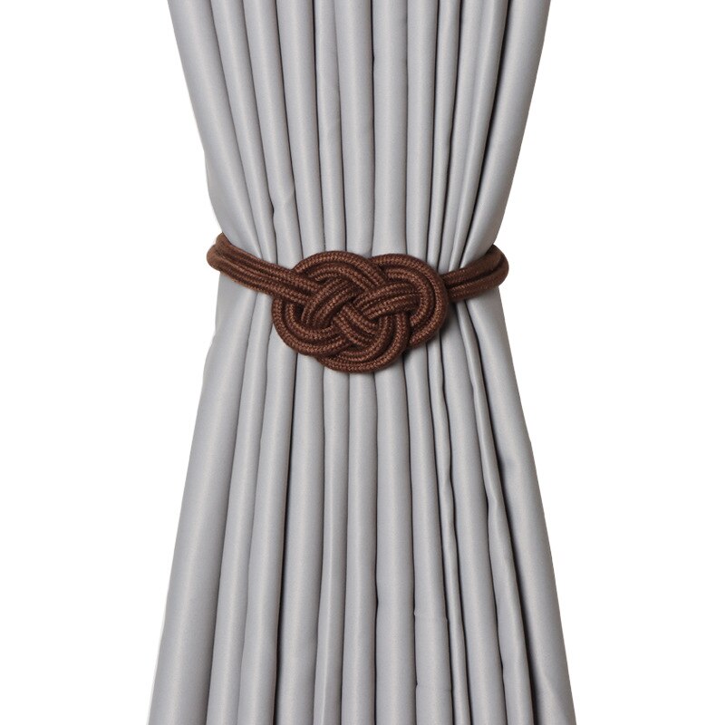Zollor-hebilla magnética para cortina, Clip magnético para barra de cortina, cinturones colgantes, accesorios de cuerda, 1 ud.: Coffee