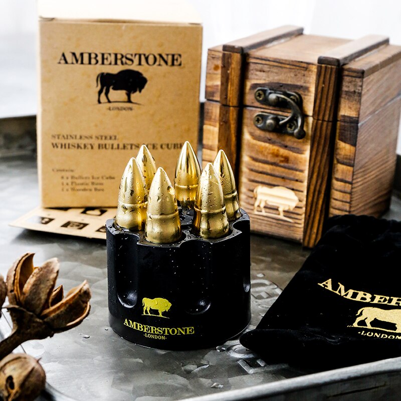 High-Qualiy stainless Steel Ice Cube Freezer Metal Ice Grain Ice Artifact Whiskey Wild Vodka Edward Frozen Stone Box