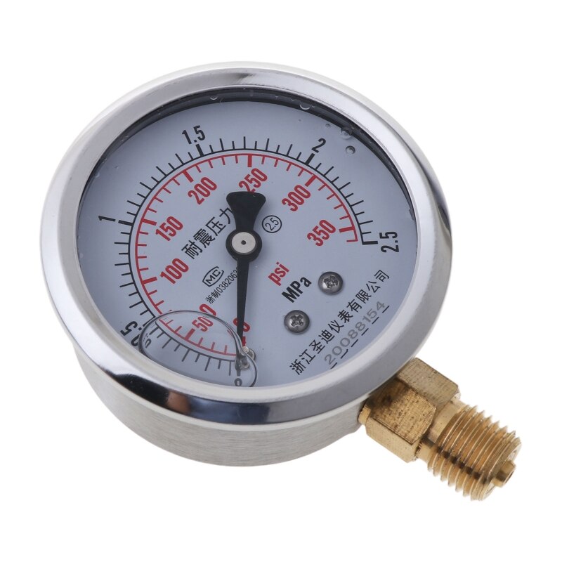 0-60MPa Radial Iron Manometer High Accuracy Air Oil Water Hydraulic Pressure