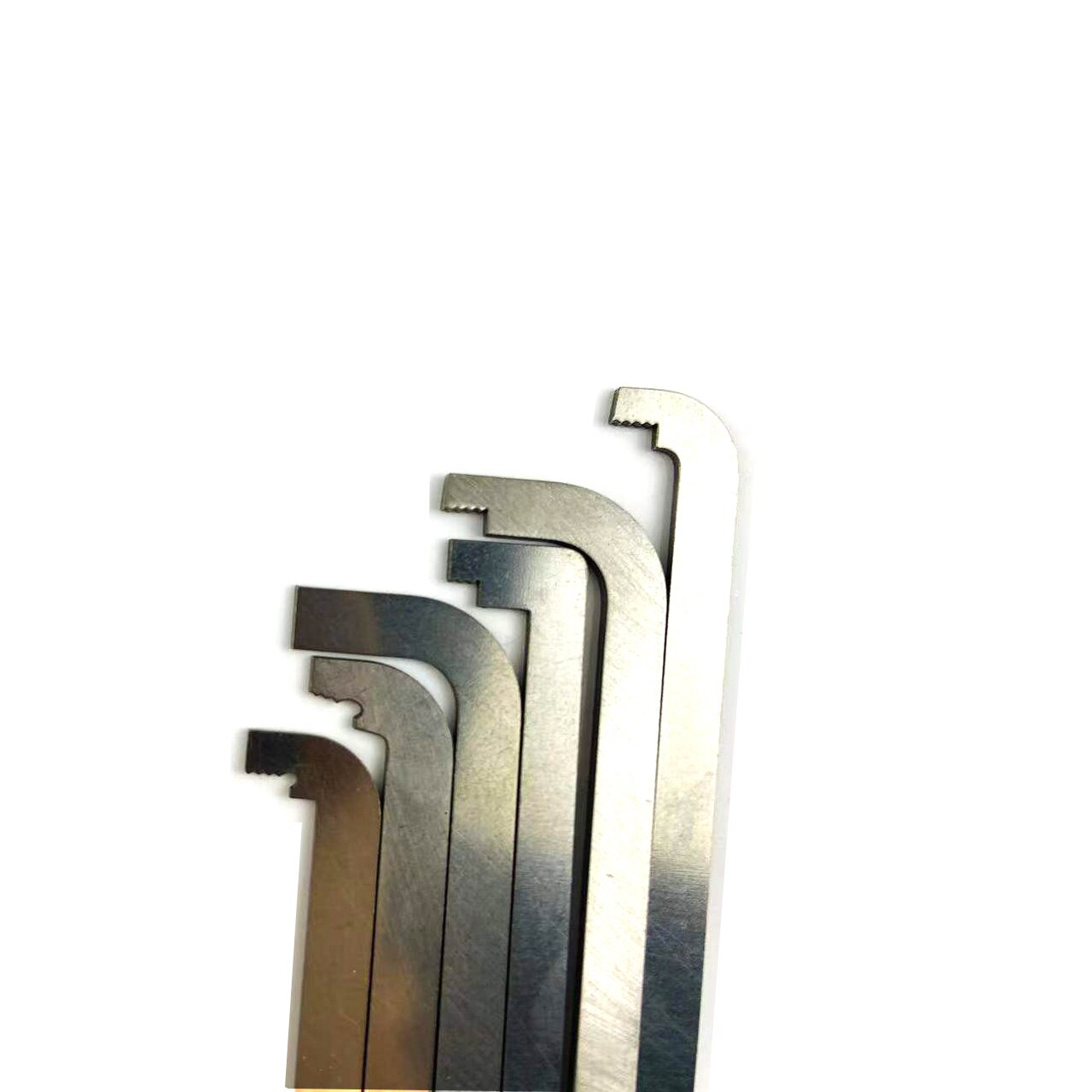 6pcs Lock Pick Tension Wrench Lock Pick Rod with Groove Stainless Steel Tools Locksmith Wrench