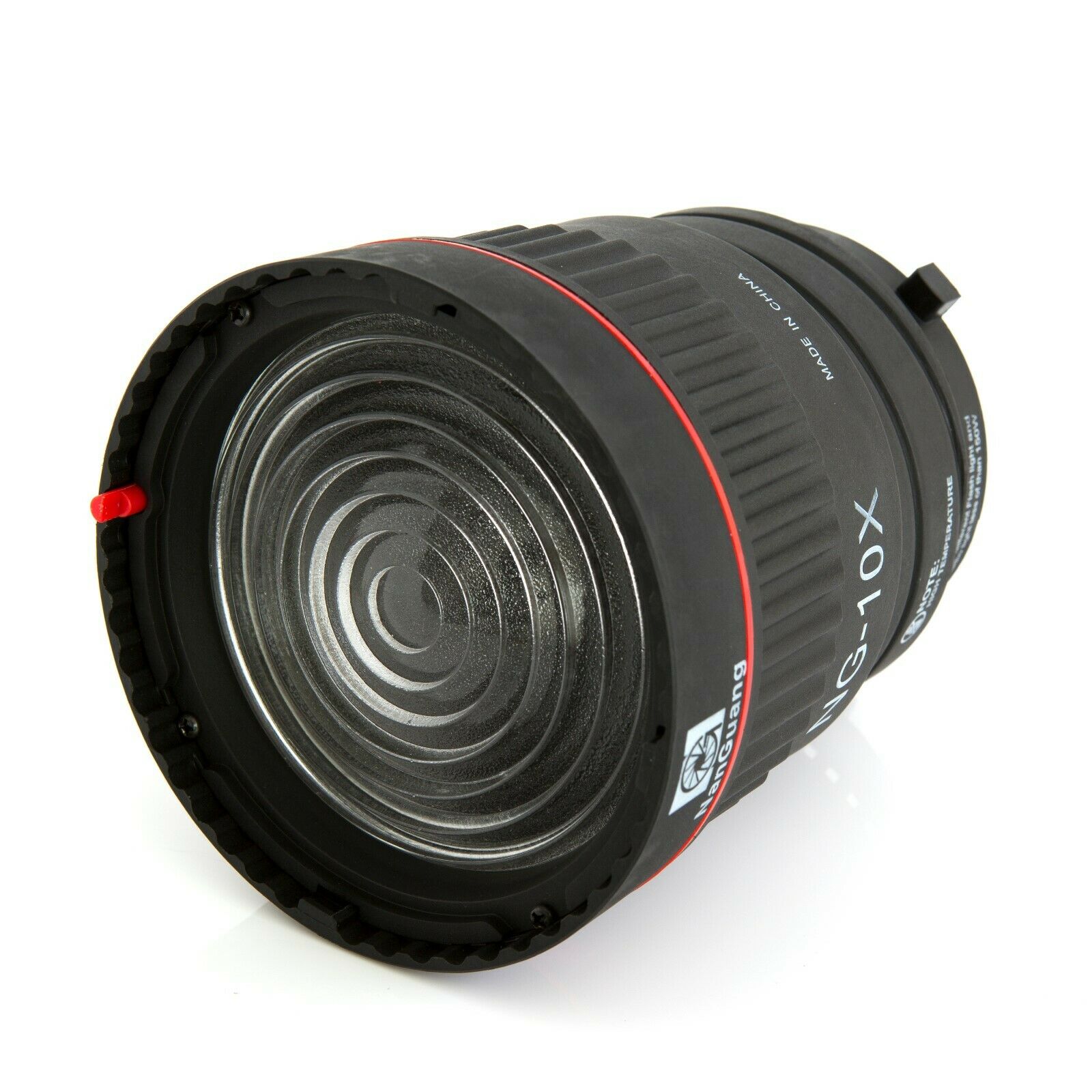 Nangmei NG-10X lente de foco com 4 filtros coloridos, montagem de bowens para flash e acessórios fotográficos com luz de led