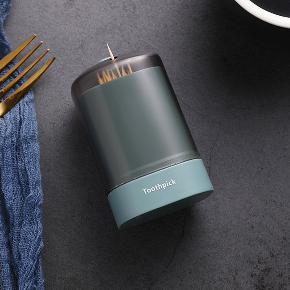 Self Toothpick Box Portable Toothpick Holder Container Restaurant Kitchen Toothpicks Dispenser Home Items9.5x5.5cm