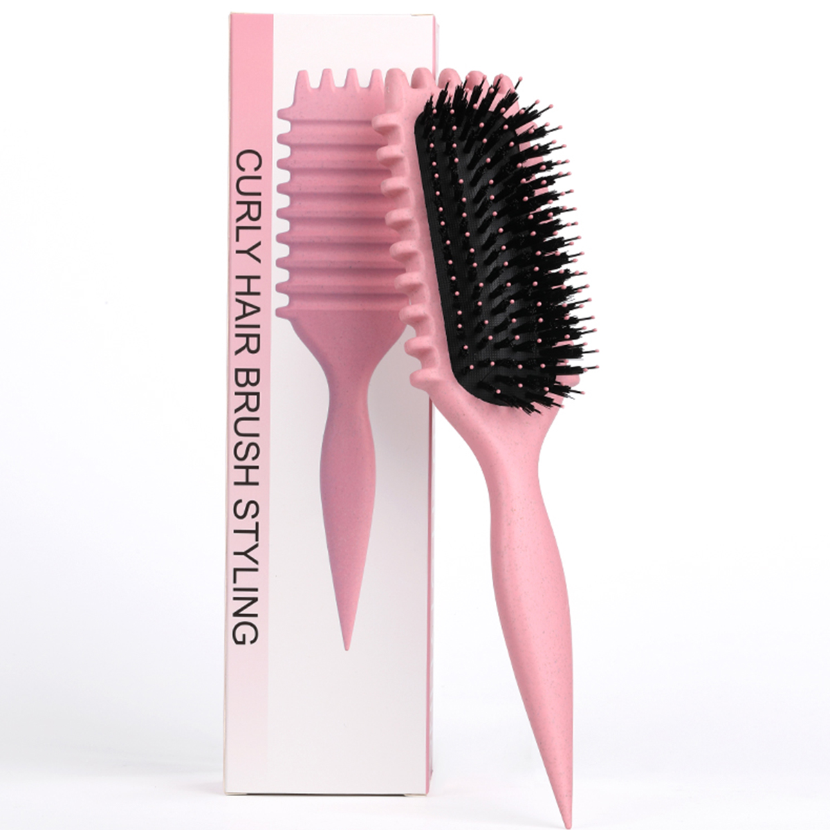 Peine de peluquería de pelo rizado para mujer, peines para desenredar el cabello , peines masajeadores para el cuero cabelludo, herramientas de cepillo de caramelo