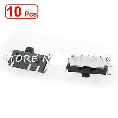 Interrupteur coulissant Horizontal PCB | 10/20-50 pièces DC 50V 0,3a 7 broches, Position 1P2T SPDT SMD SMT, bouton latéral PCB à Angle droit