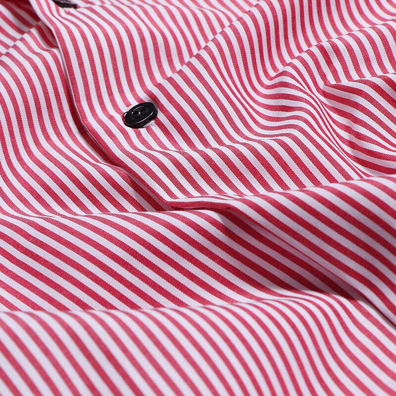 Slim fit check point kraag gestreepte overhemden herenkleding lange mouwen herenoverhemden casual herenoverhemd