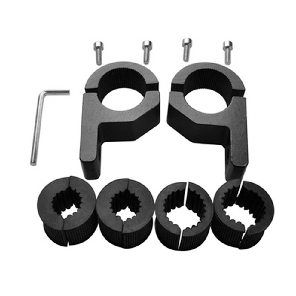 2pcs Bull Bar Mount Bracket Fog Driving Light Spotlight Universal Clamp Bracket 15-30mm for Car Motorcycle Crash Bar Guard