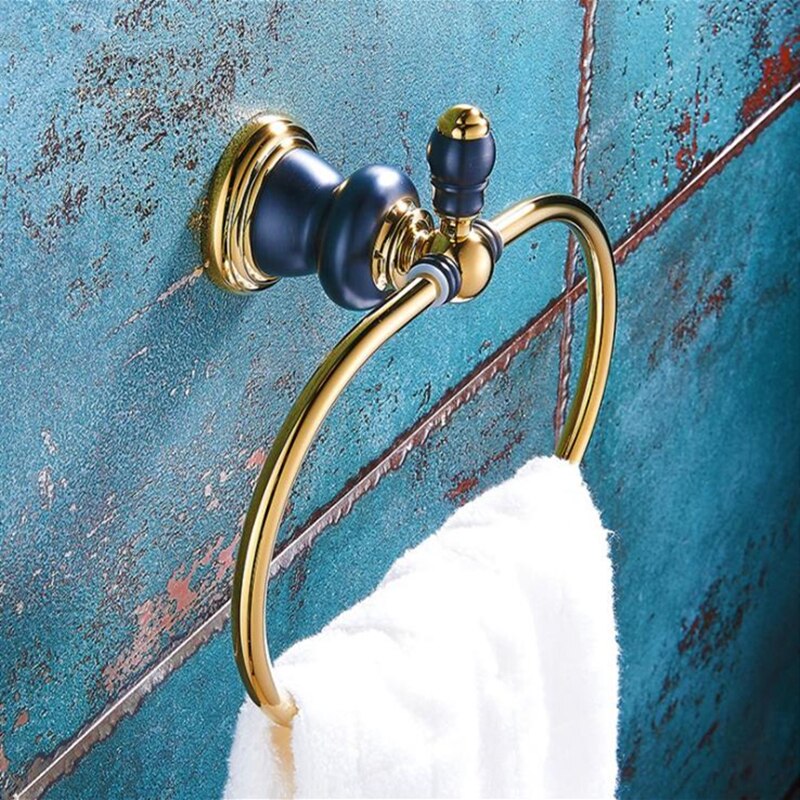 Ovale Handdoek Ringen Chroom Metalen Handdoek Bars Holder Handdoek Hangers Opslag Wandmontage Badkamer Accessoires Badhanddoek Rekken