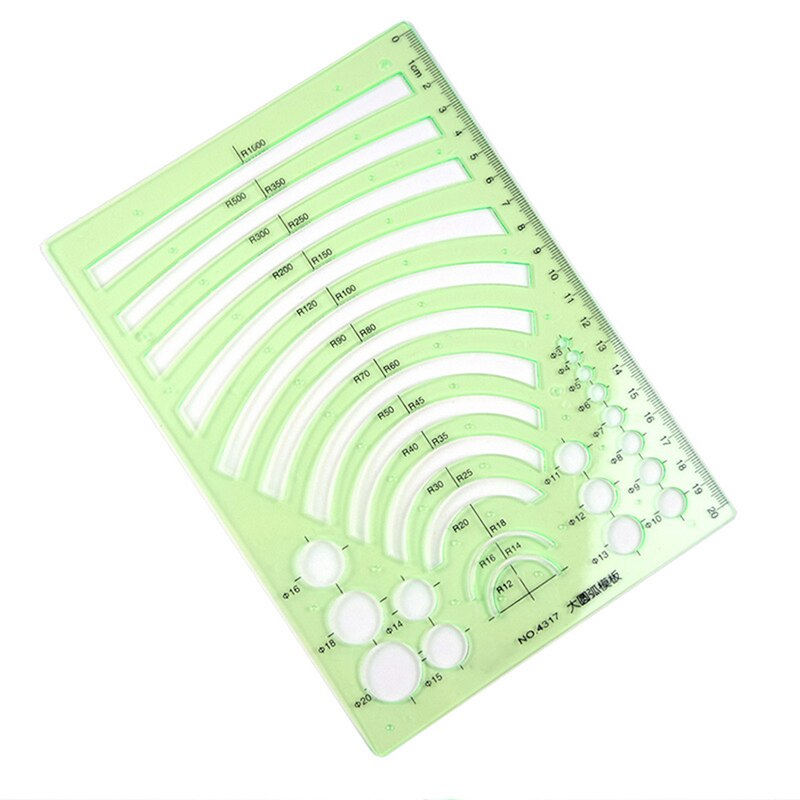 Large Arc Template Ruler Ellipse Template Geometric Ruler Measuring Tools, Circle Drawing Geometry Template Rulers For Jewelry