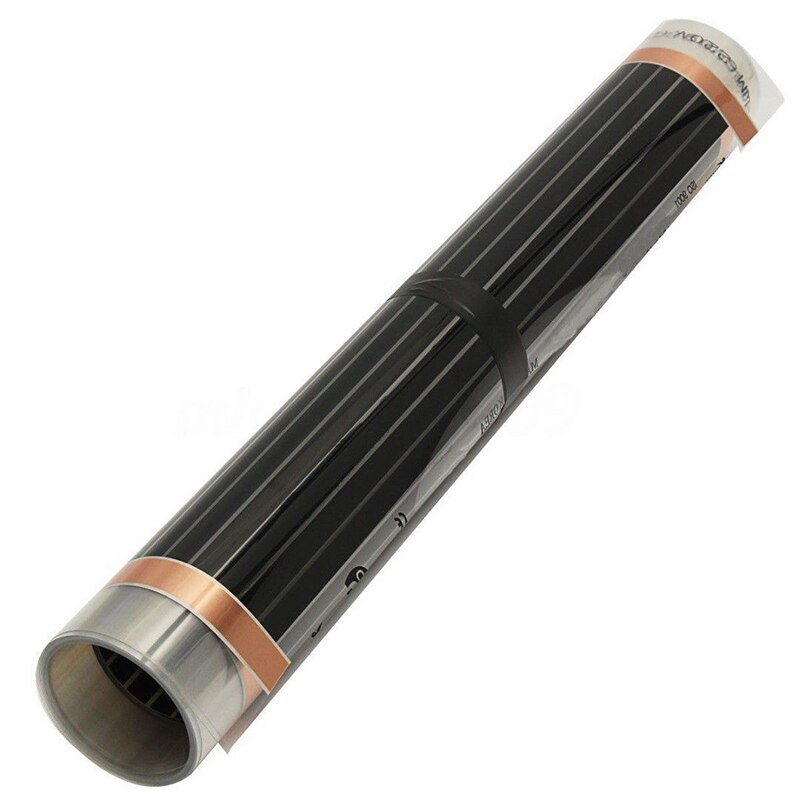 1*Heating Film 4m-Infrared Underfloor Heating Film Foil Mat 220W-For Under Laminate Solid Floor 50cm*4m